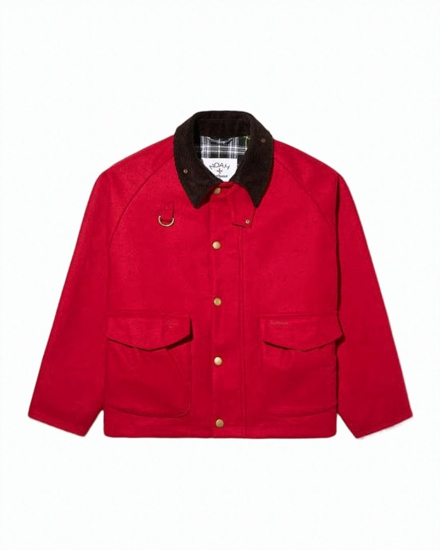 Noah Cropped Red Wool Jacket