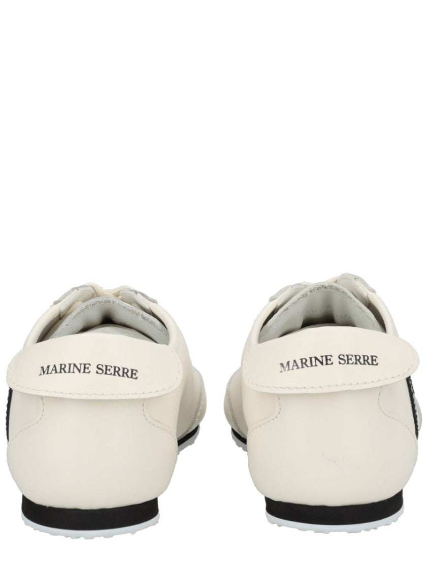 Marine Serre Off-White Astra Crescent Accent Sneakers