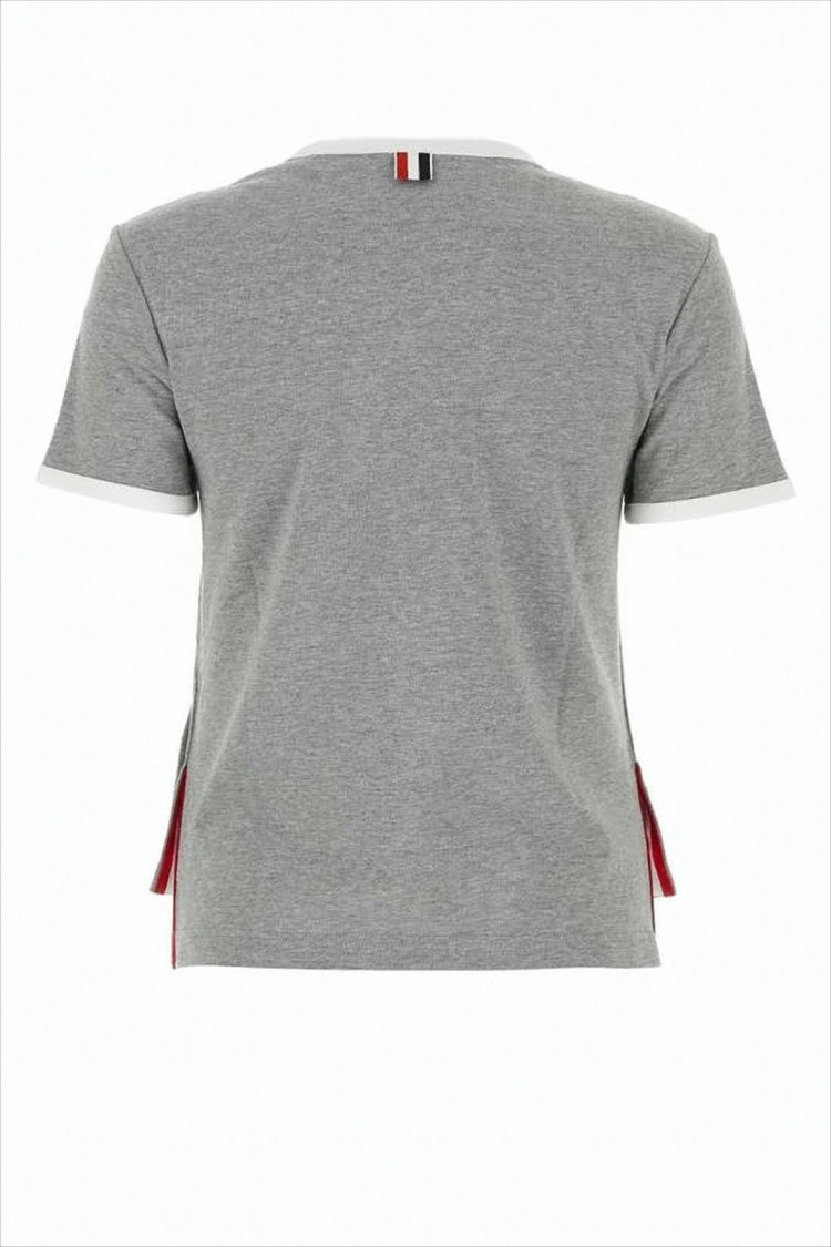 Thom Browne Heather Grey Short-Sleeved T-Shirt