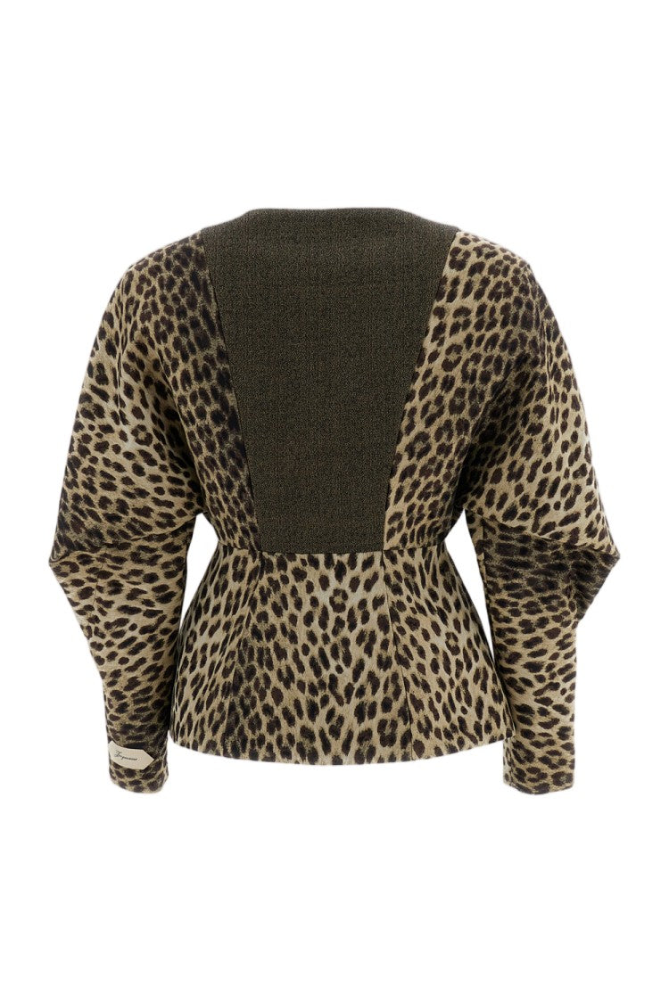 Jacquemus Leopard Print La Veste Paloma Jacket