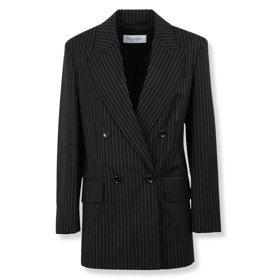 Max Mara Mattia Pinstripe Double-Breasted Blazer
