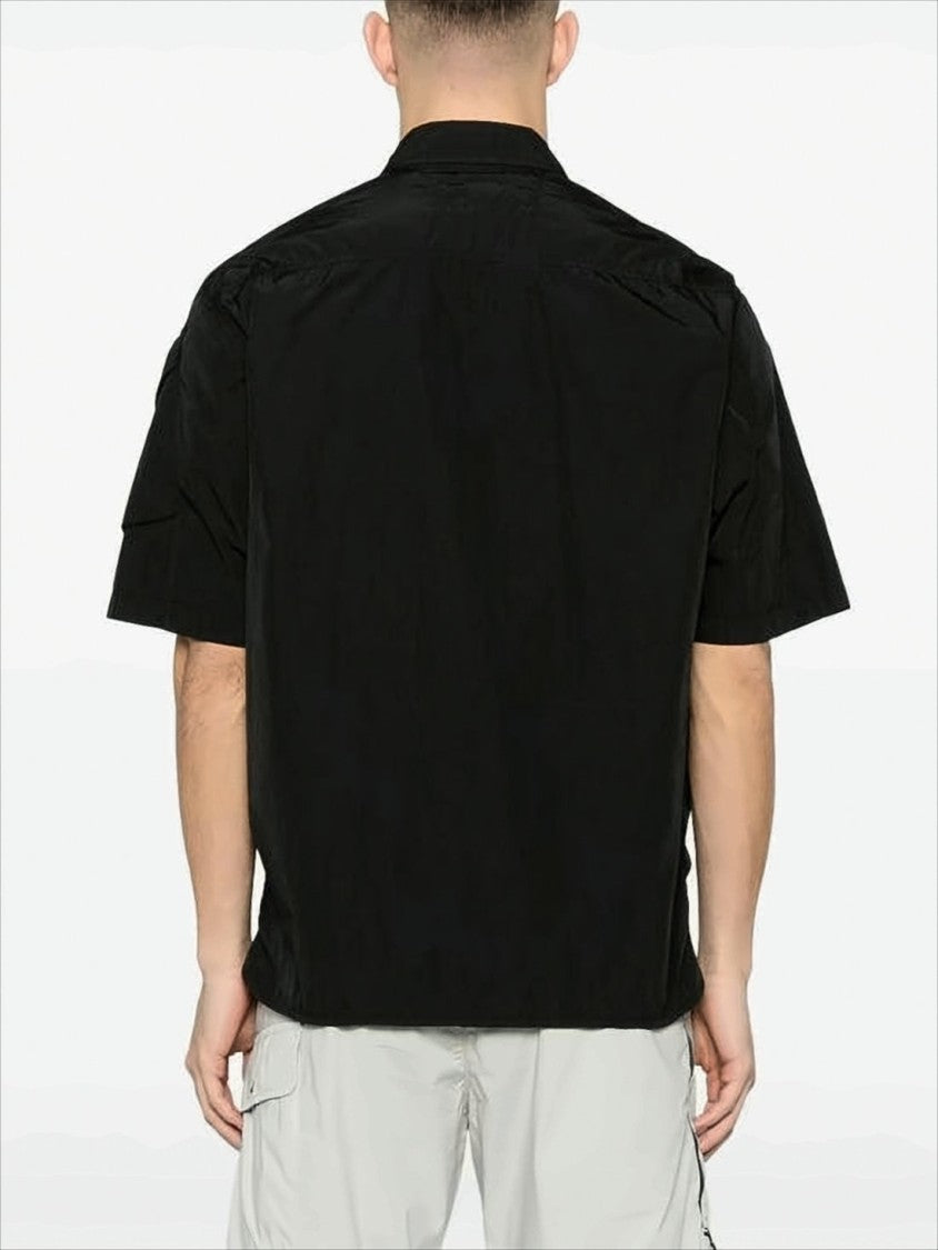 C.P. Company Boxy Short-Sleeve Jacket With Button-Up Front
