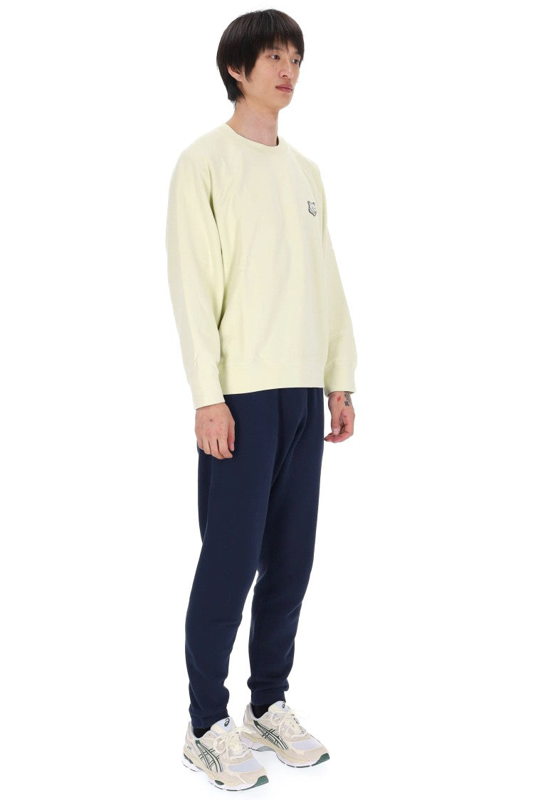 Maison Kitsuné Fox Head Tonal Patch Oversized Cotton Sweatshirt