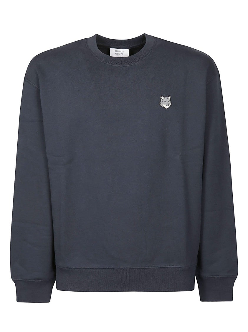 Maison Kitsuné Black Fox Head Cotton Sweatshirt