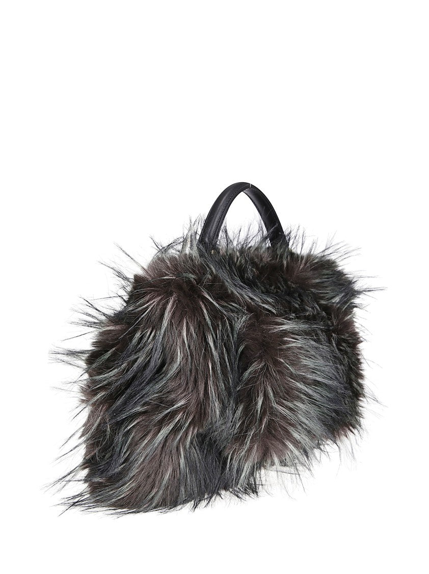 Sacai Faux Fur Muff Handbag