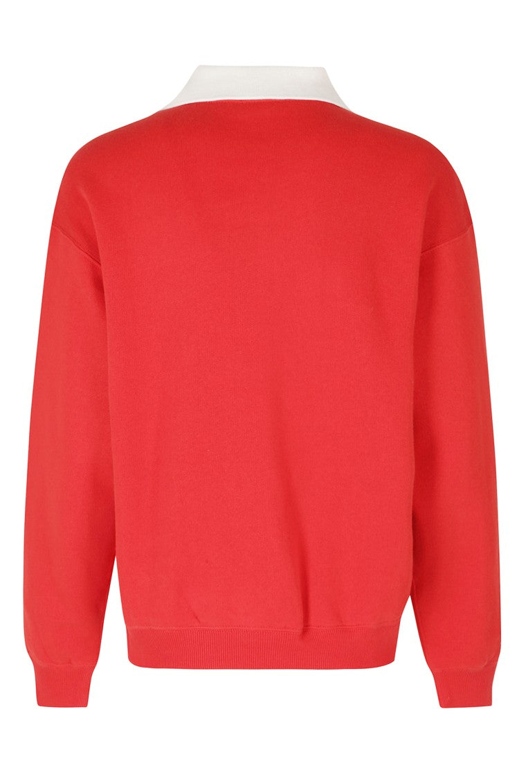 Polo Ralph Lauren Red Classic Collar Cotton-Blend Polo Shirt