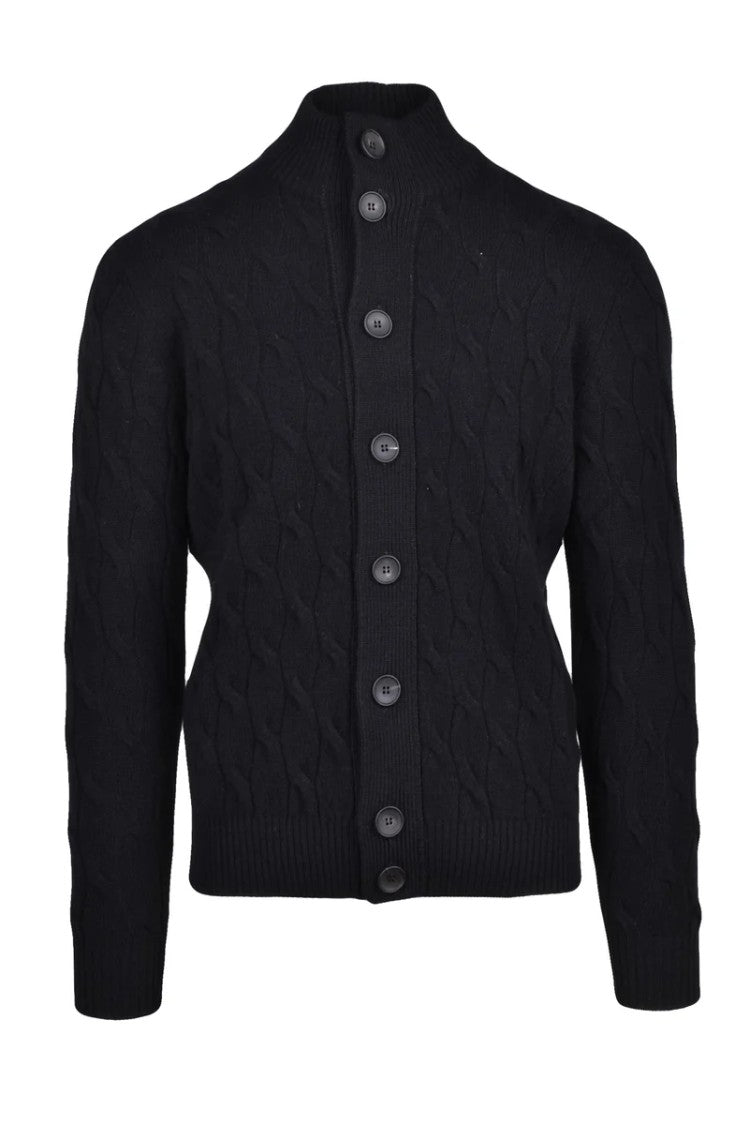 Filippo De Laurentiis Button Cardigan - Black
