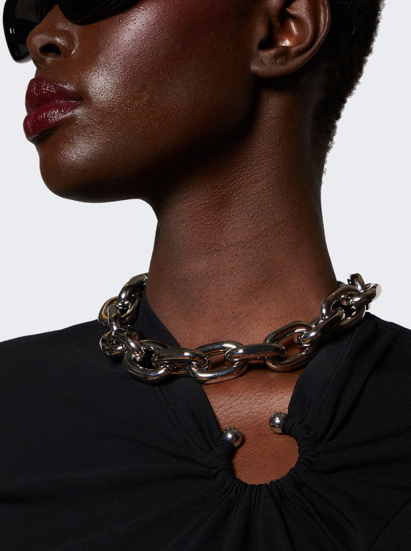 Rabanne Xl Link Neck Silver