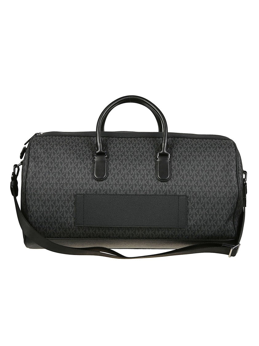 Michael Kors Black Jet Set Flight Pvc Duffle Bag