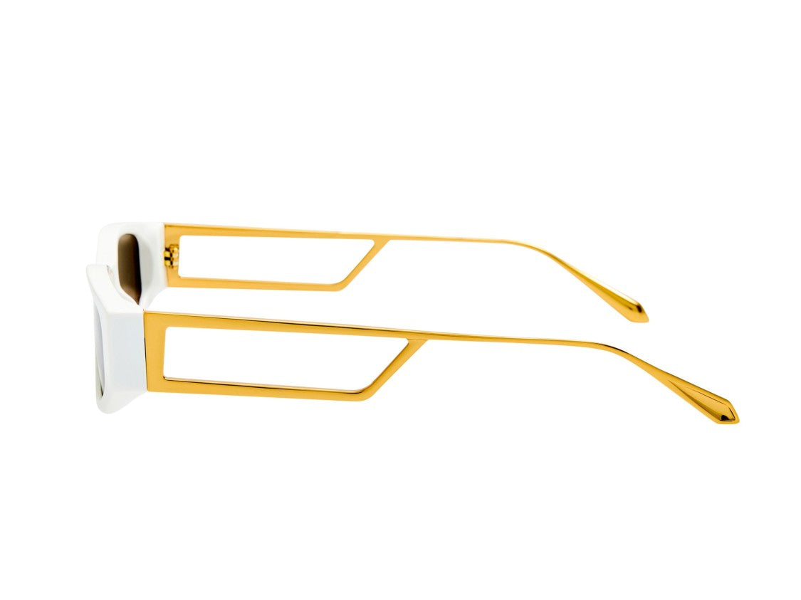 Linda Farrow Gold Lfl1649 Metal Geometric Sunglasses