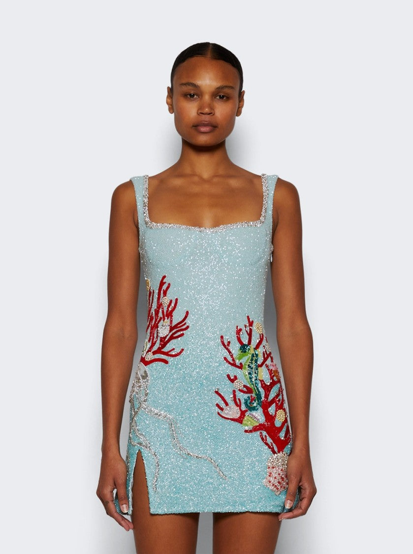 Clio Peppiatt Into The Ocean Dress Aqua