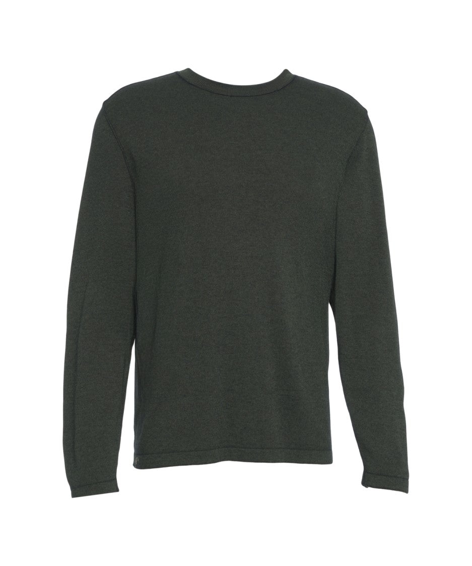 Transit Knit Sweater With Classic Round Neckline And Fine Texture