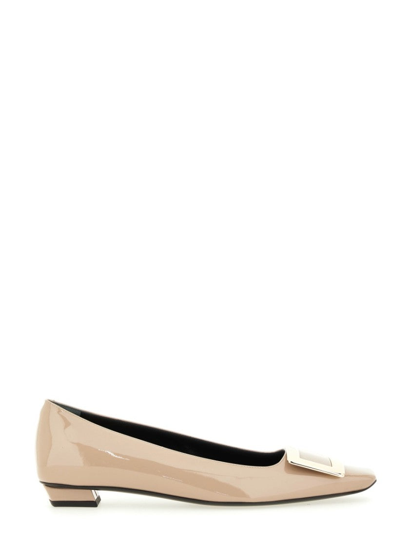 Roger Vivier Belle Vivier Leather Flats