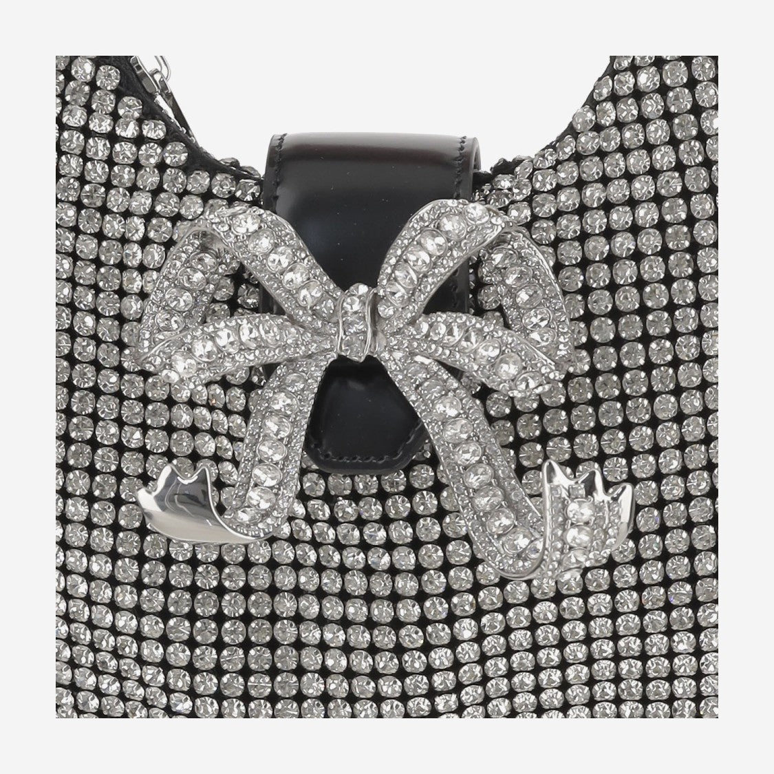 Self-Portrait Crescent Moon Bag With Crystals