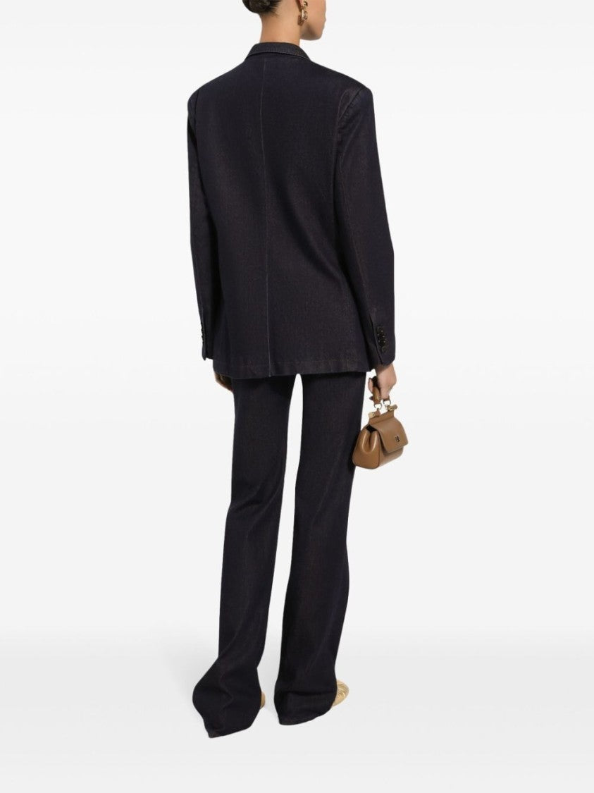 Dolce & Gabbana Tailored Double-Breasted Black Blazer