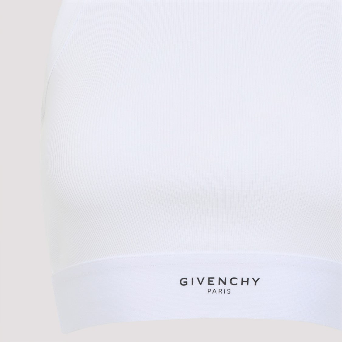 Givenchy High-Neck Fitted Top With Contrasting Hem Band