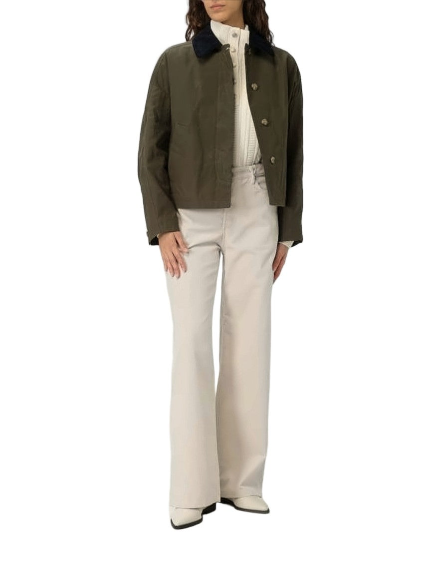 A.P.C. Cropped Boxy Jacket With Button-Up Front