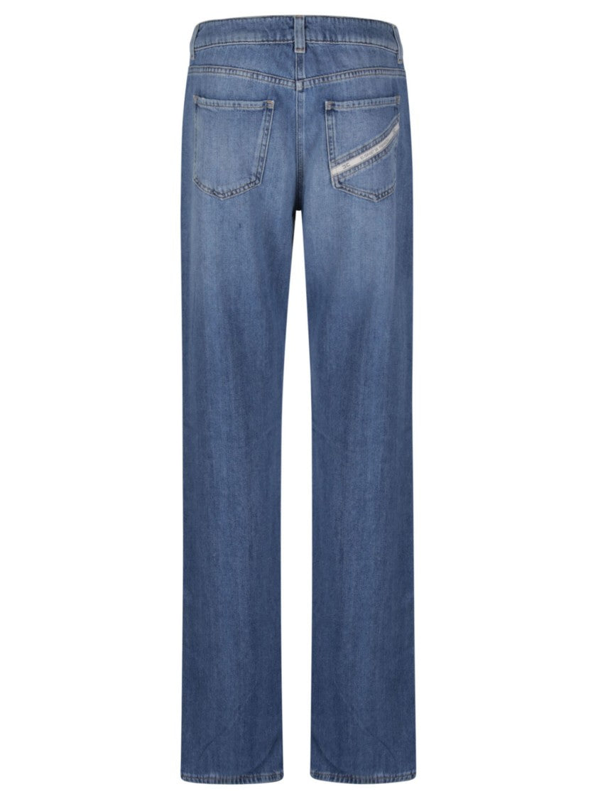 Elisabetta Franchi Classic Straight Leg Cotton Jeans