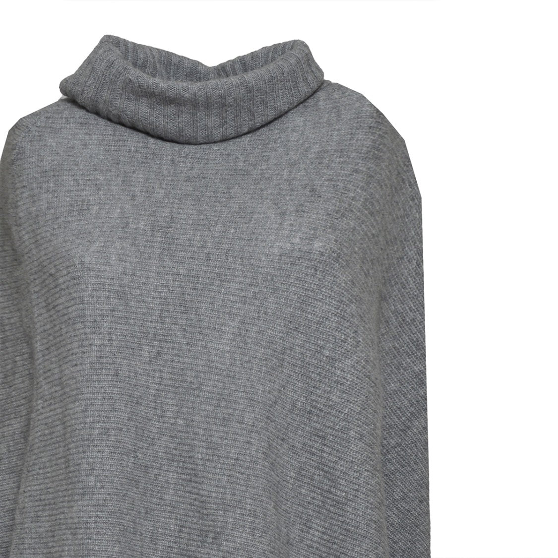 360 Cashmere Maude Poncho In Wool And Cashmere Blend - 4Grey