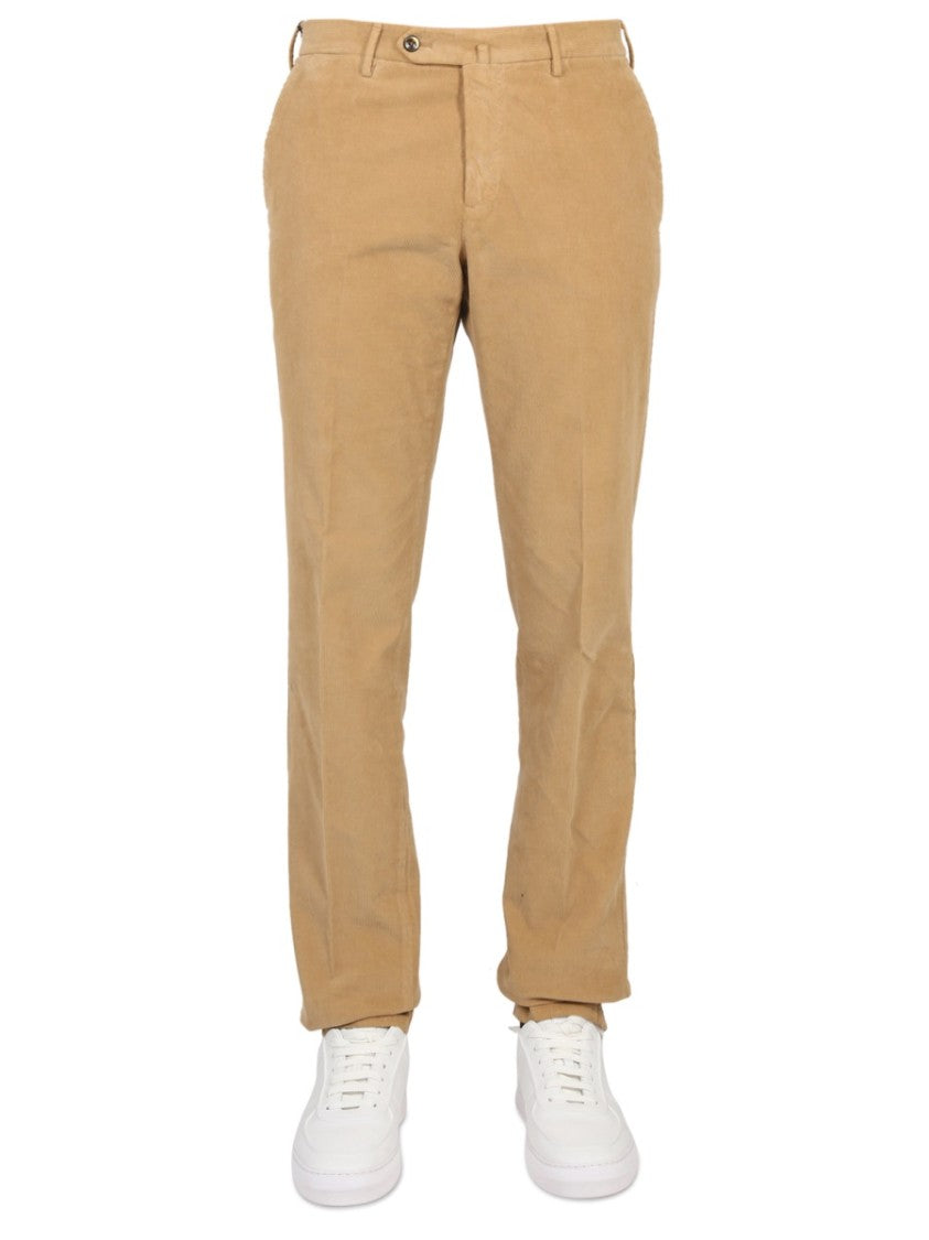 Pt Torino Tailored Beige Slim Fit Pants