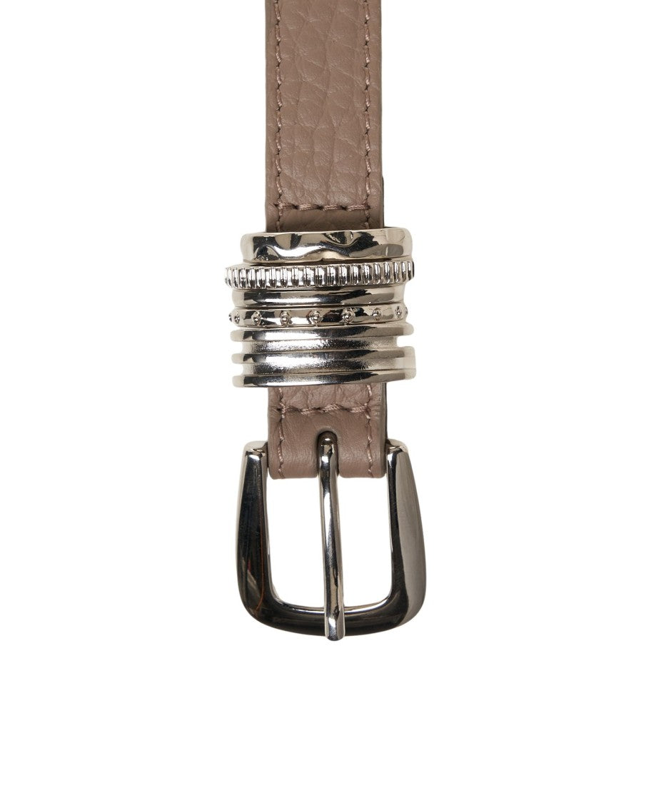 Orciani Grained Leather Belt