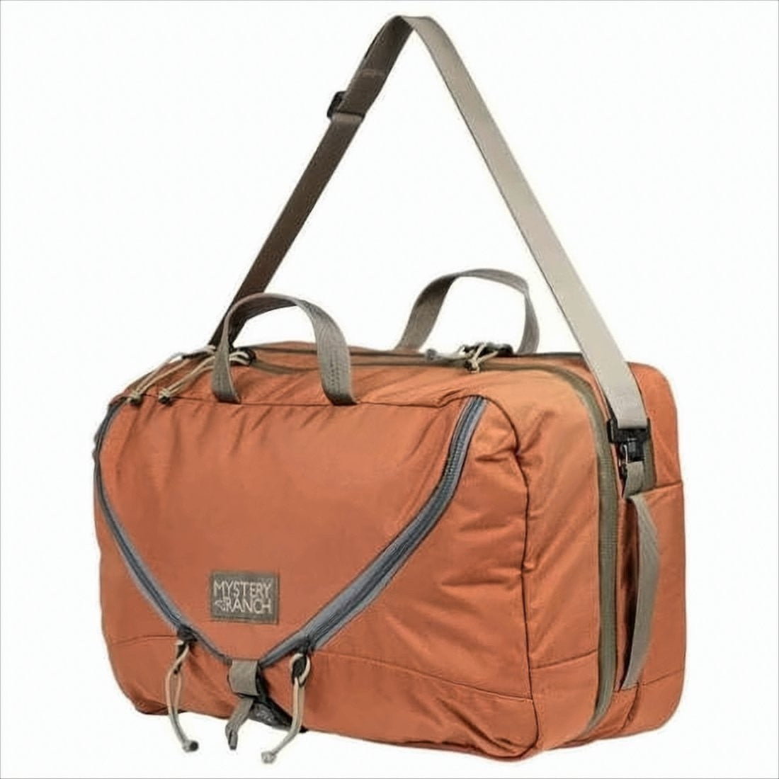 Mystery Ranch Functional Orange Nylon Belt Bag With Buckle Closure