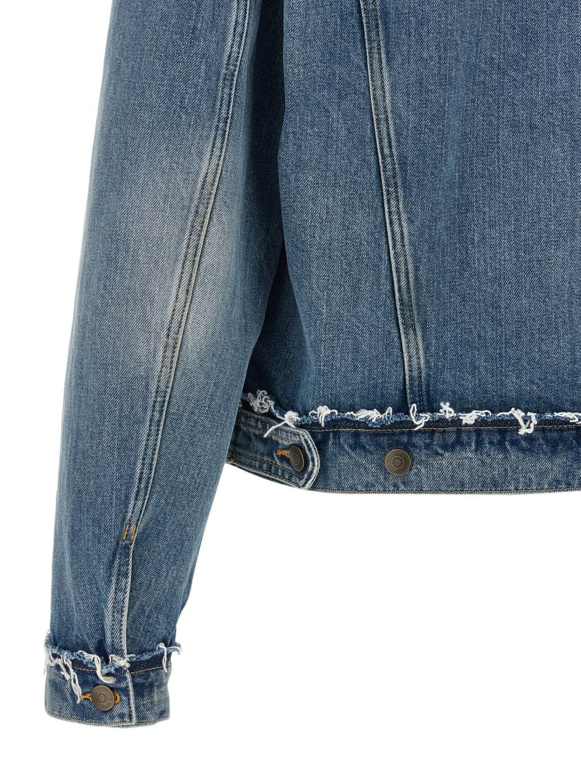 Maison Margiela Used-Effect Cotton Denim Jacket
