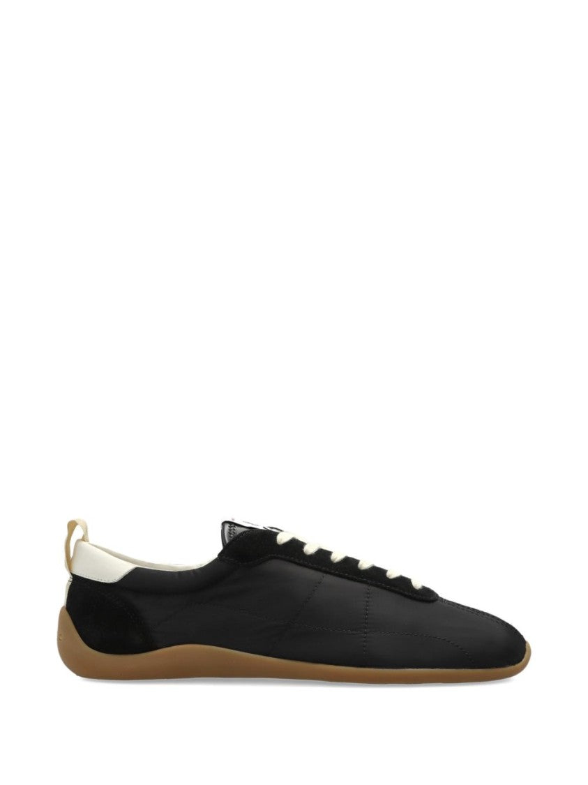 Kenzo Black Minimalist Low Top Lace Sneakers