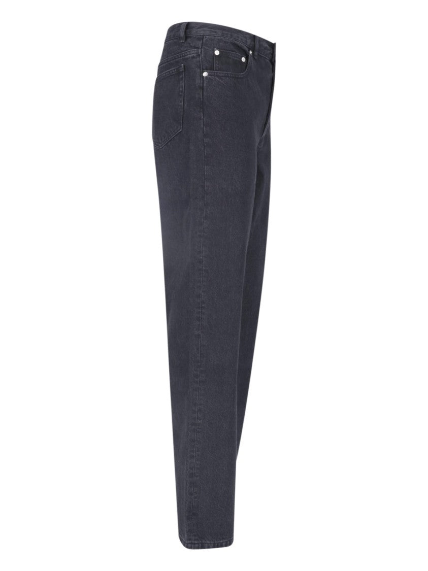 A.P.C. Black Straight-Leg Organic Cotton Jeans