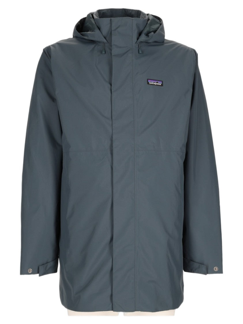 Patagonia Matte Finish Hooded Jacket With Concealed Zip Closure