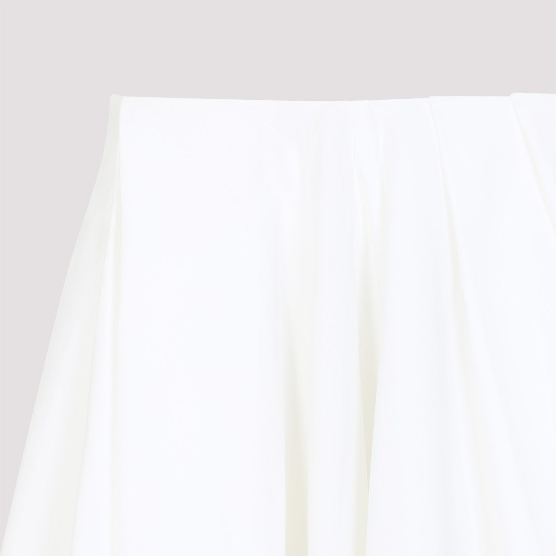 Jacquemus Pleated White Cotton Skirt