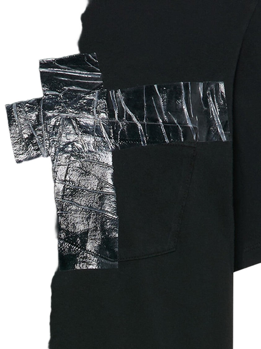 Maison Margiela Cotton Jersey T-Shirt With Unique Adhesive Detail