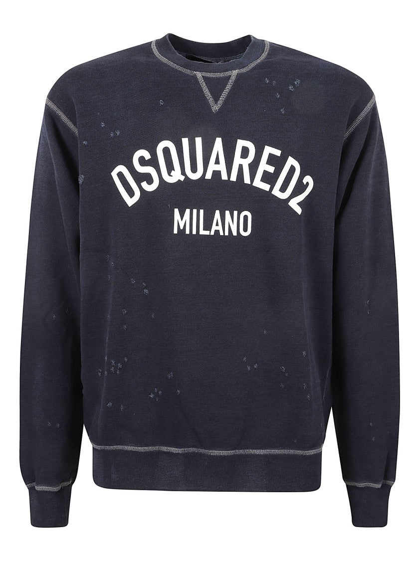 Dsquared2 Relaxed Fit Logo Print Sweatshirt