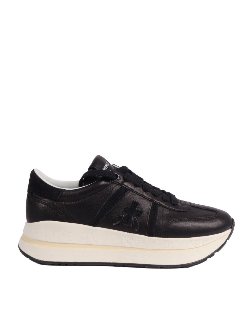 Premiata Bethcoin Black Leather Sneakers