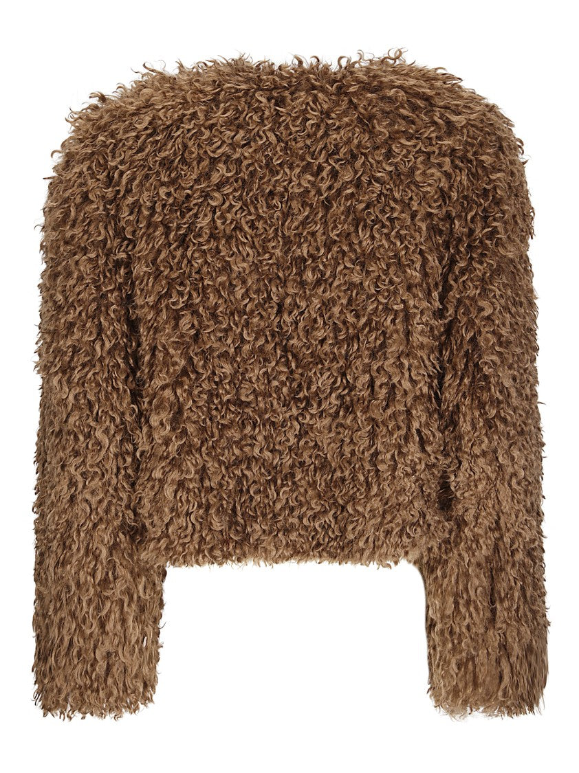 Tagliatore Short Fur Coat In Synthetic Fabric