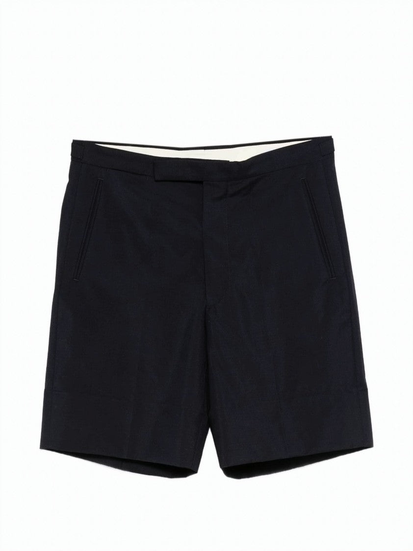 Prada Mohair-Wool Tailored Shorts