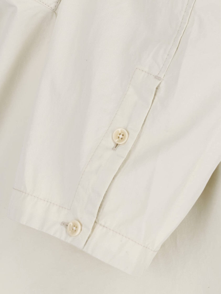 Lemaire White High Neck Extended Tie Top