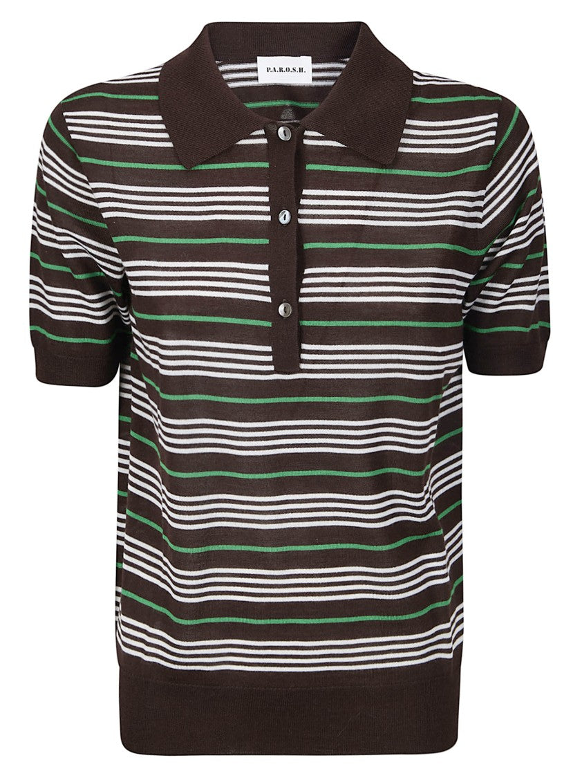 P.A.R.O.S.H. Lightweight Wool And Silk Polo Shirt
