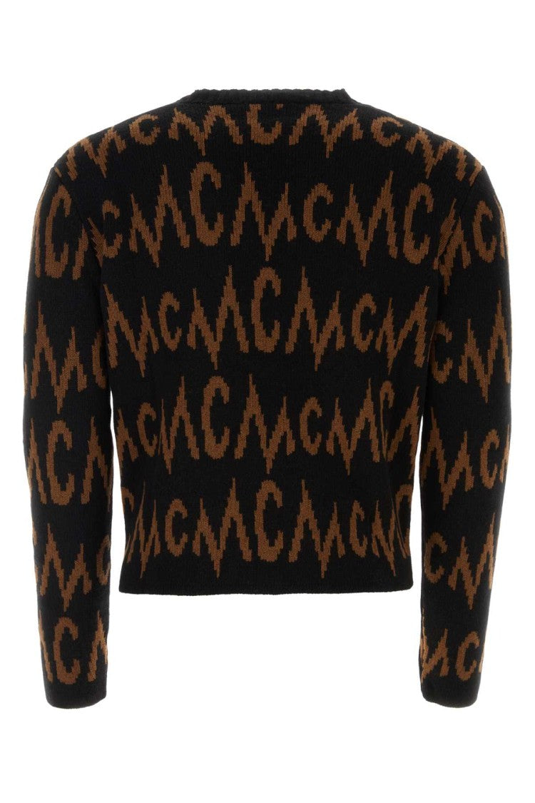 Mcm Embroidered Cashmere Blend Cardigan