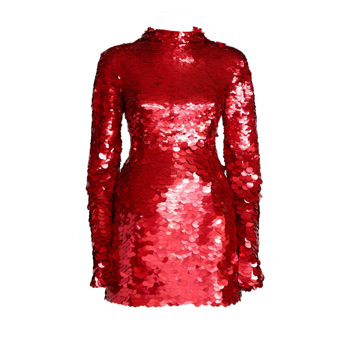 Sportmax Jersey Dress With Dégradé Sequin Embroidery And Kimono Sleeves