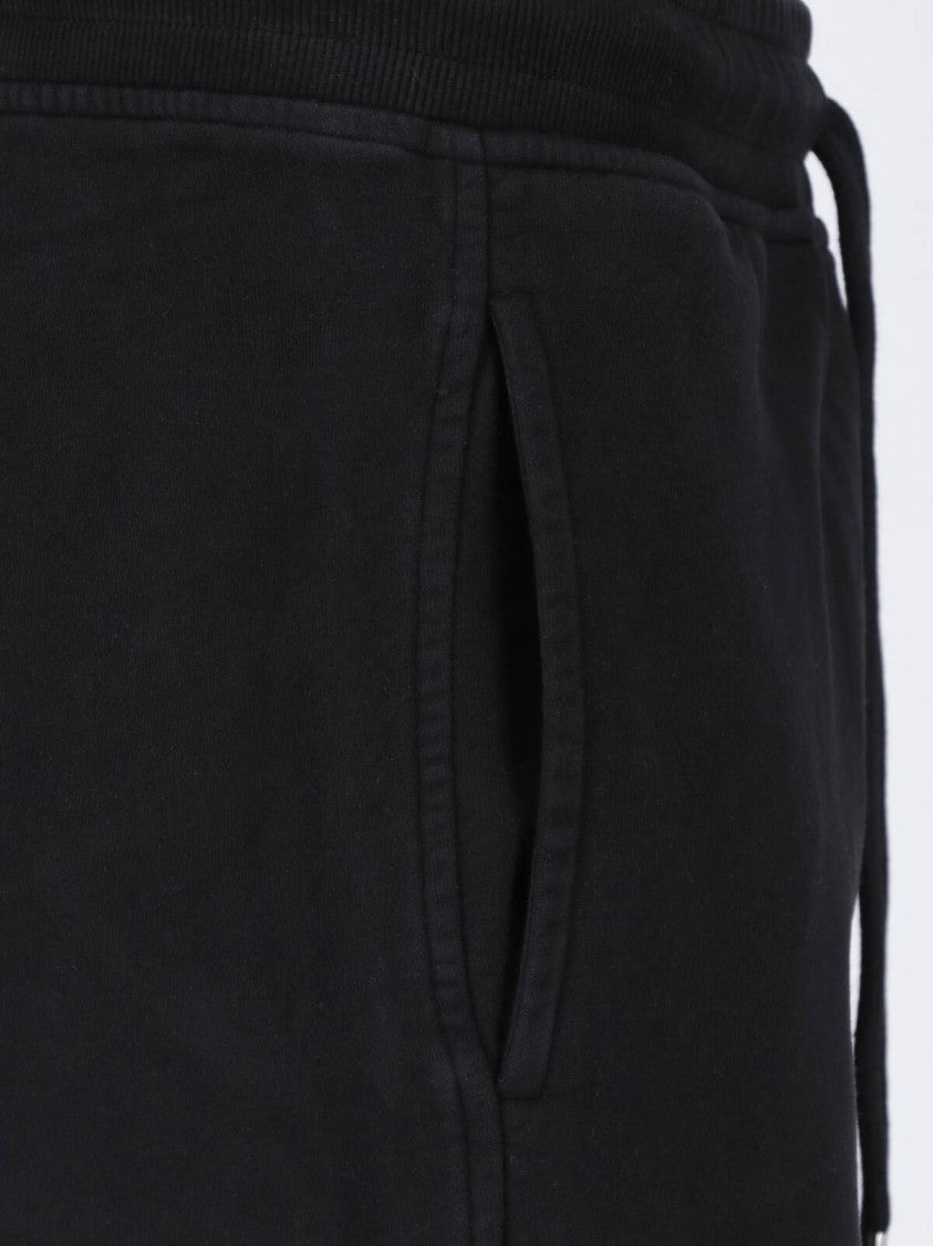 C.P. Company Black Cargo Cotton Slim Sweatpants