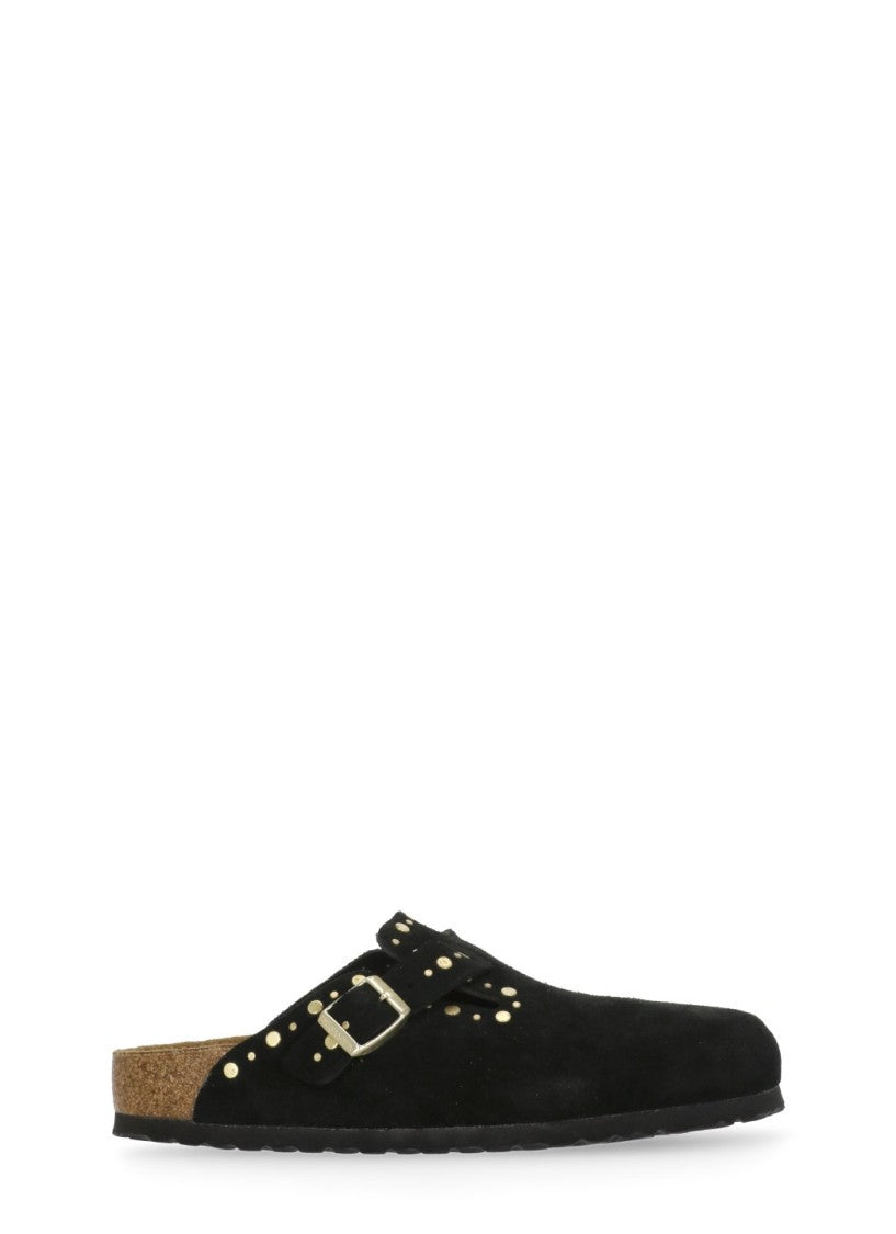 Birkenstock Black Boston River Buckle Loafers