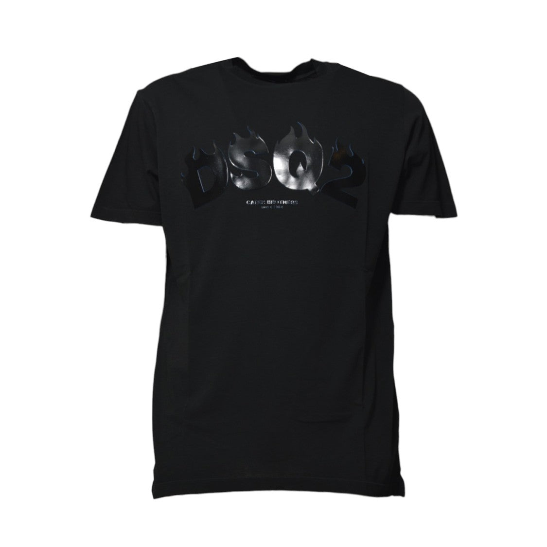Dsquared2 Cigarette Fit Black Cotton Print T-Shirt