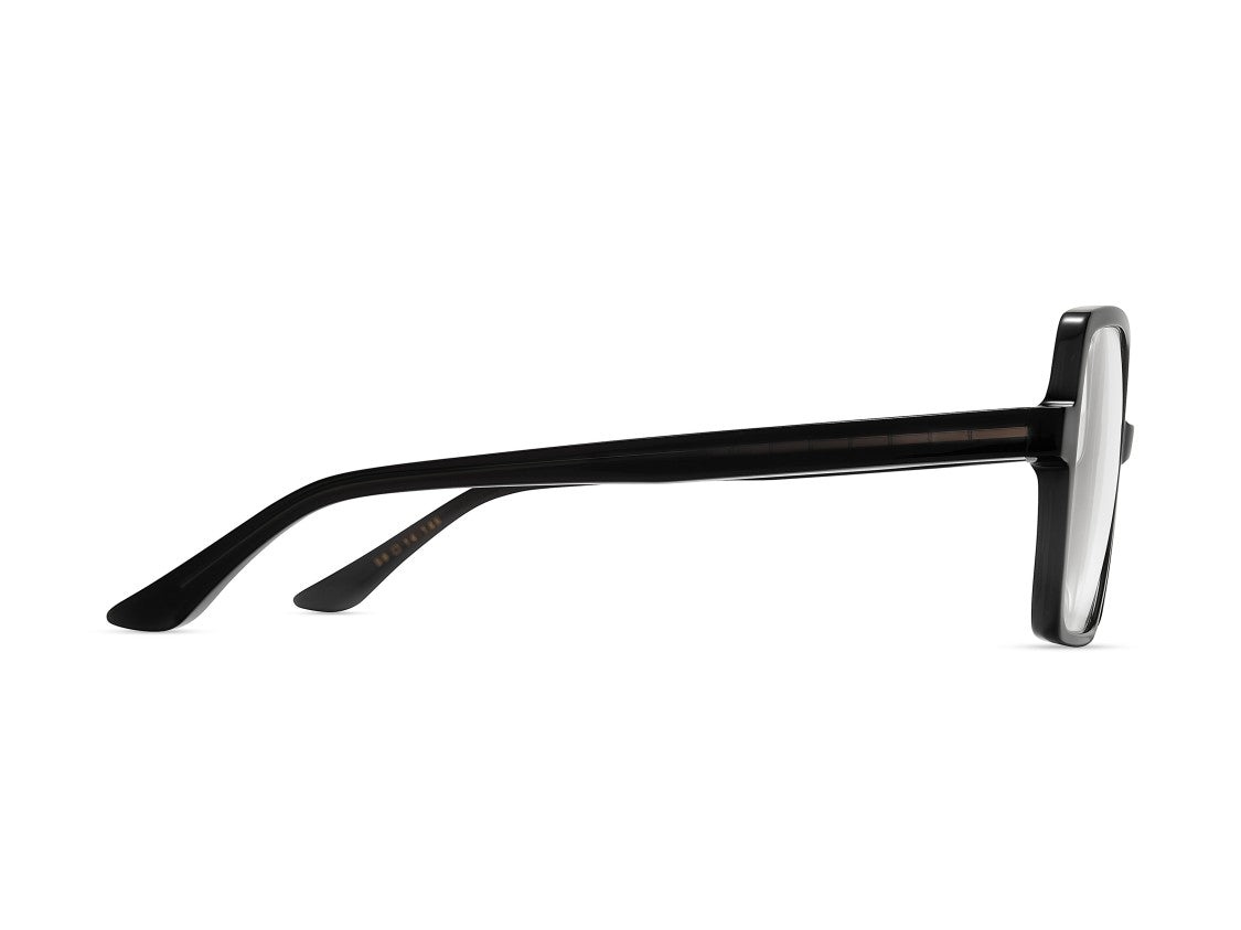 Dita Glossy Black Imprynt Acetate Geometric Eyeglasses