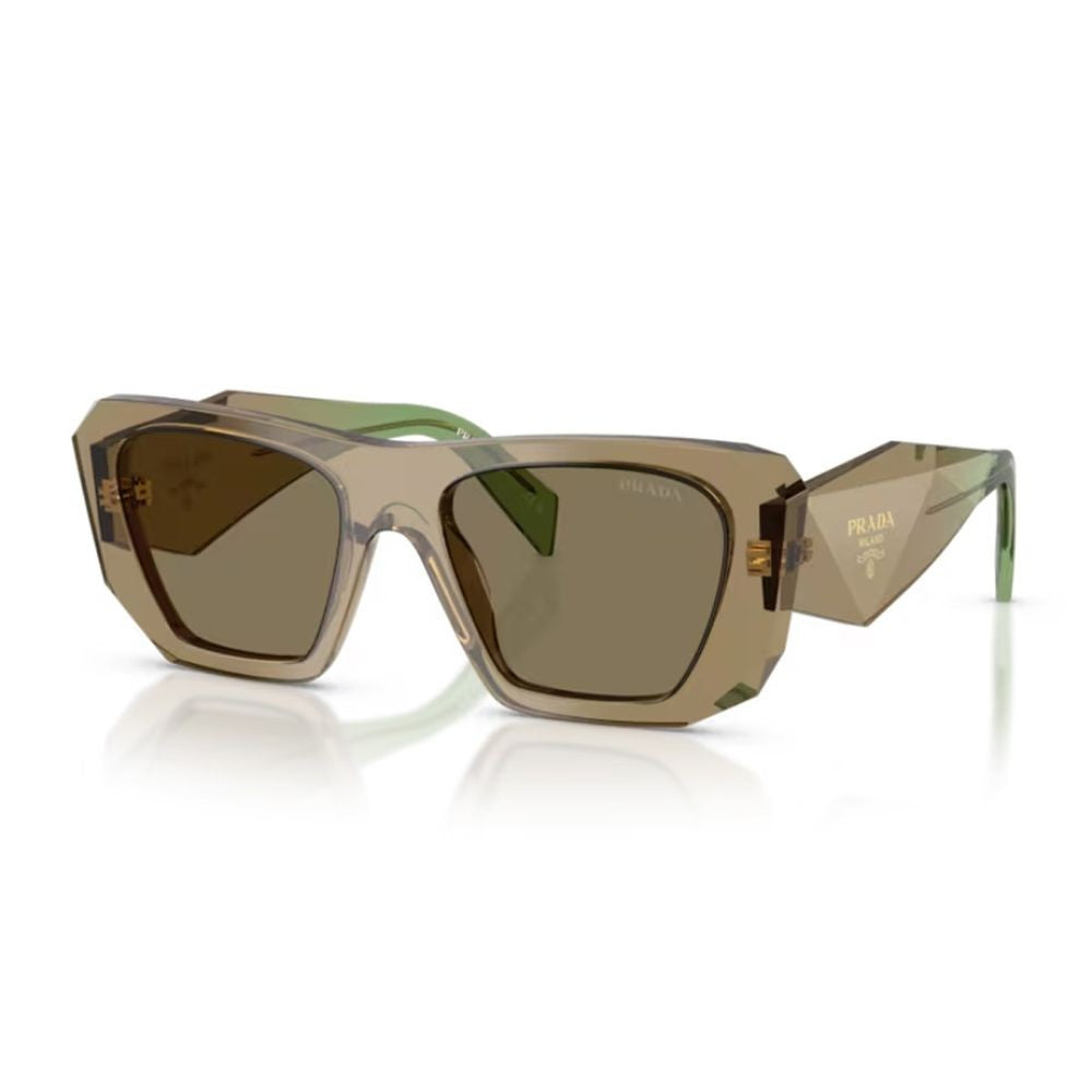 Prada Pr B18s Symbole Oversized Geometric Acetate Sunglasses