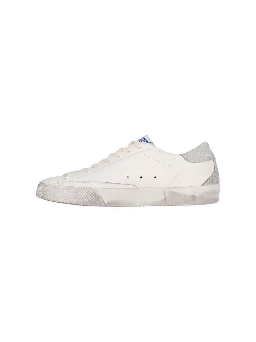 Golden Goose White Super-Star Leather Suede Sneakers