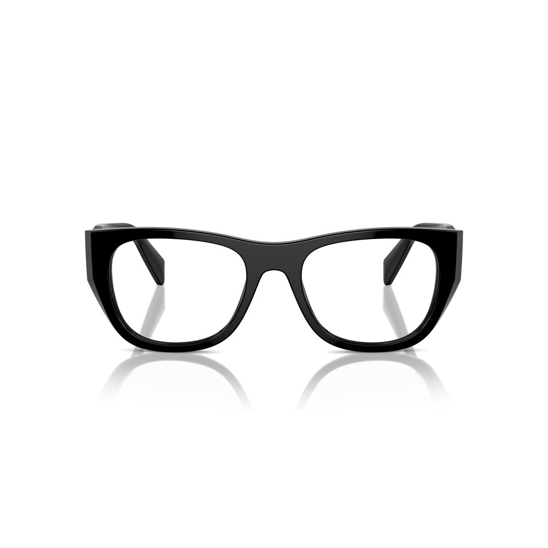 Prada 0Pr A18v Oversized Square Frame Black Acetate Eyeglasses