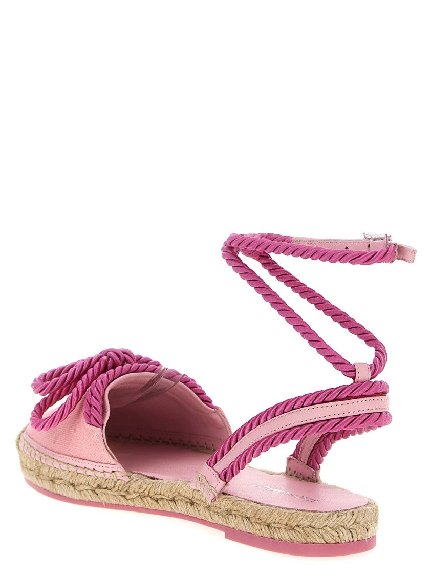 Mach & Mach 'Double Bow Pink Riviera' Espadrilles
