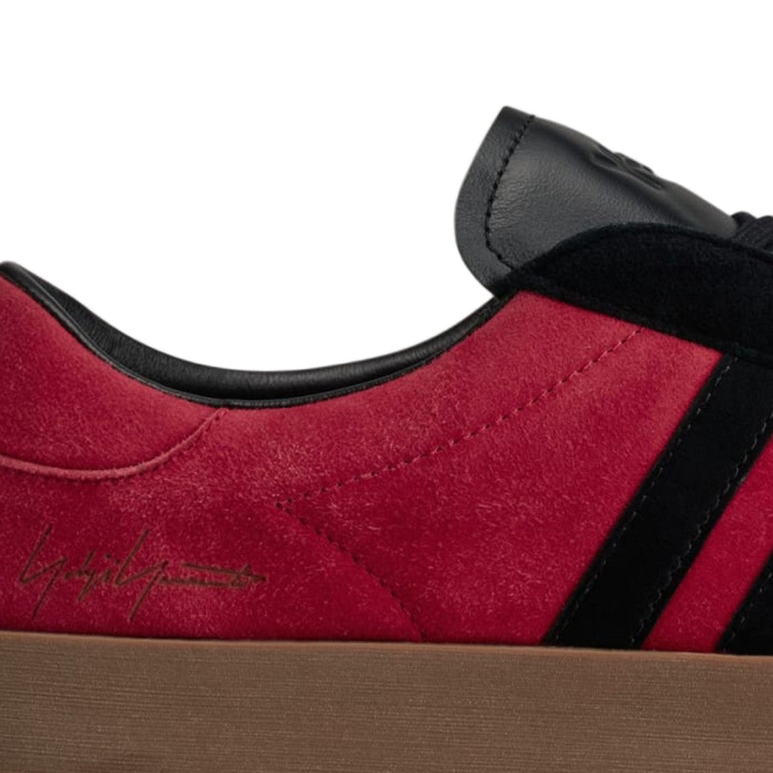 Y-3 Red Low-Top Suede Accent Sneakers