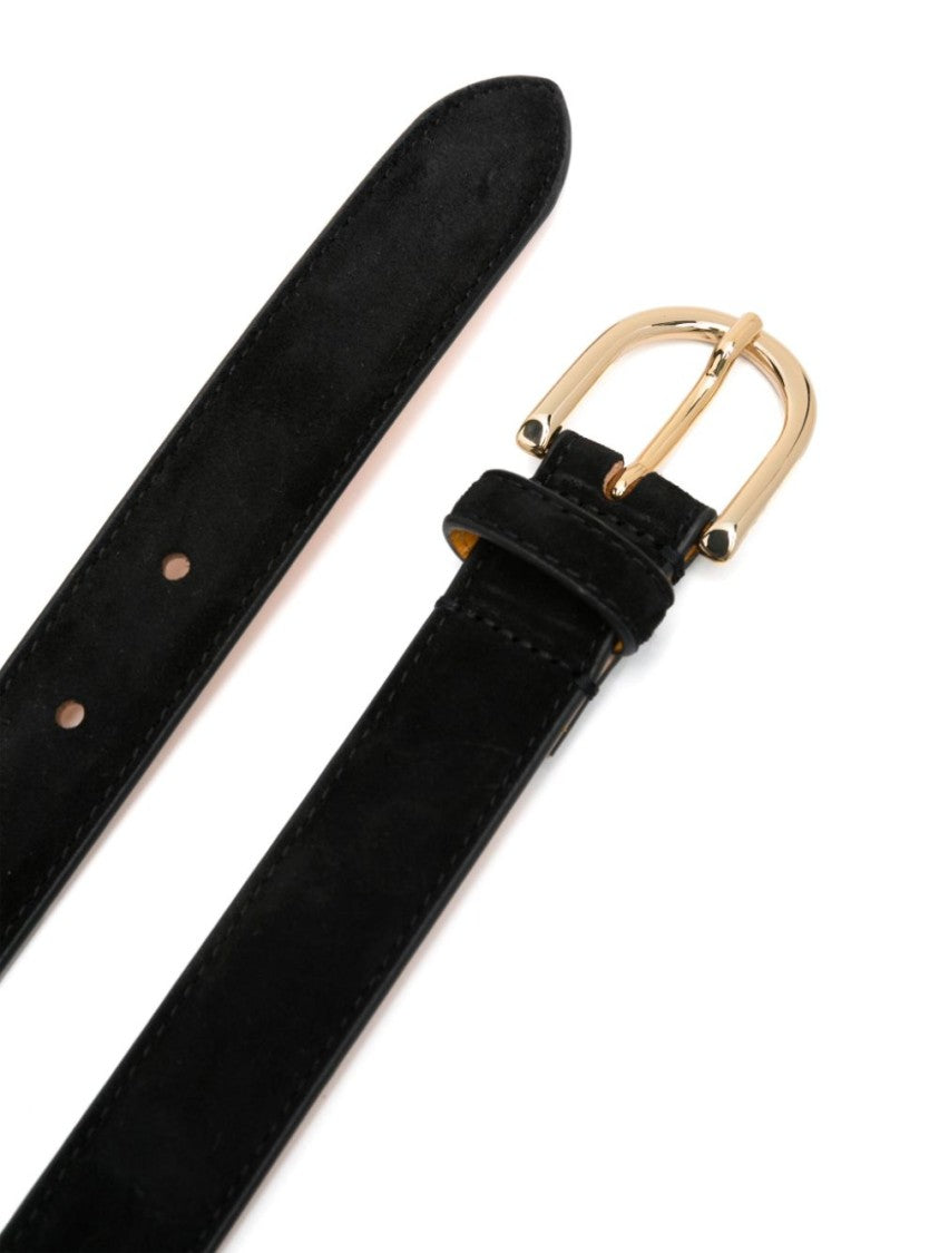 Doucal's Smooth Cow Leather Belt With Gold-Tone Buckle